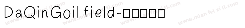 DaQinGoil field字体转换
